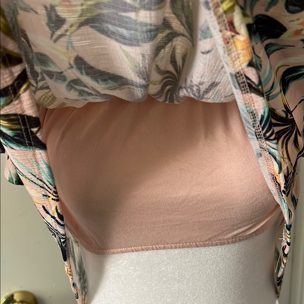 Bershka | Women’a Size Small Floral Off-Shoulder Top - Picture 3 of 5